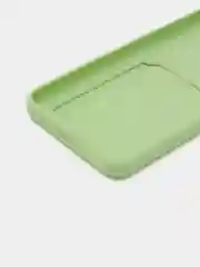 Зеленый силиконовый чехол для Infinix Hot 11 2022 (Хот 11 2022), картхолдер, матовый