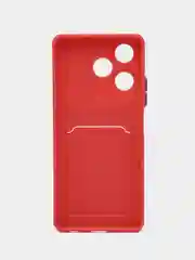 Коралловый силиконовый чехол для Infinix Hot 30, с защитой камеры, прозрачный