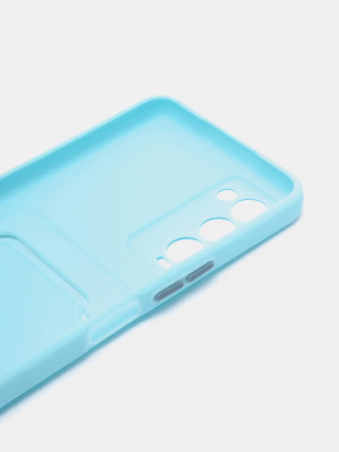 Голубой чехол для Tecno Camon 18, 18P (Техно Камон 18, 18П), силиконовый