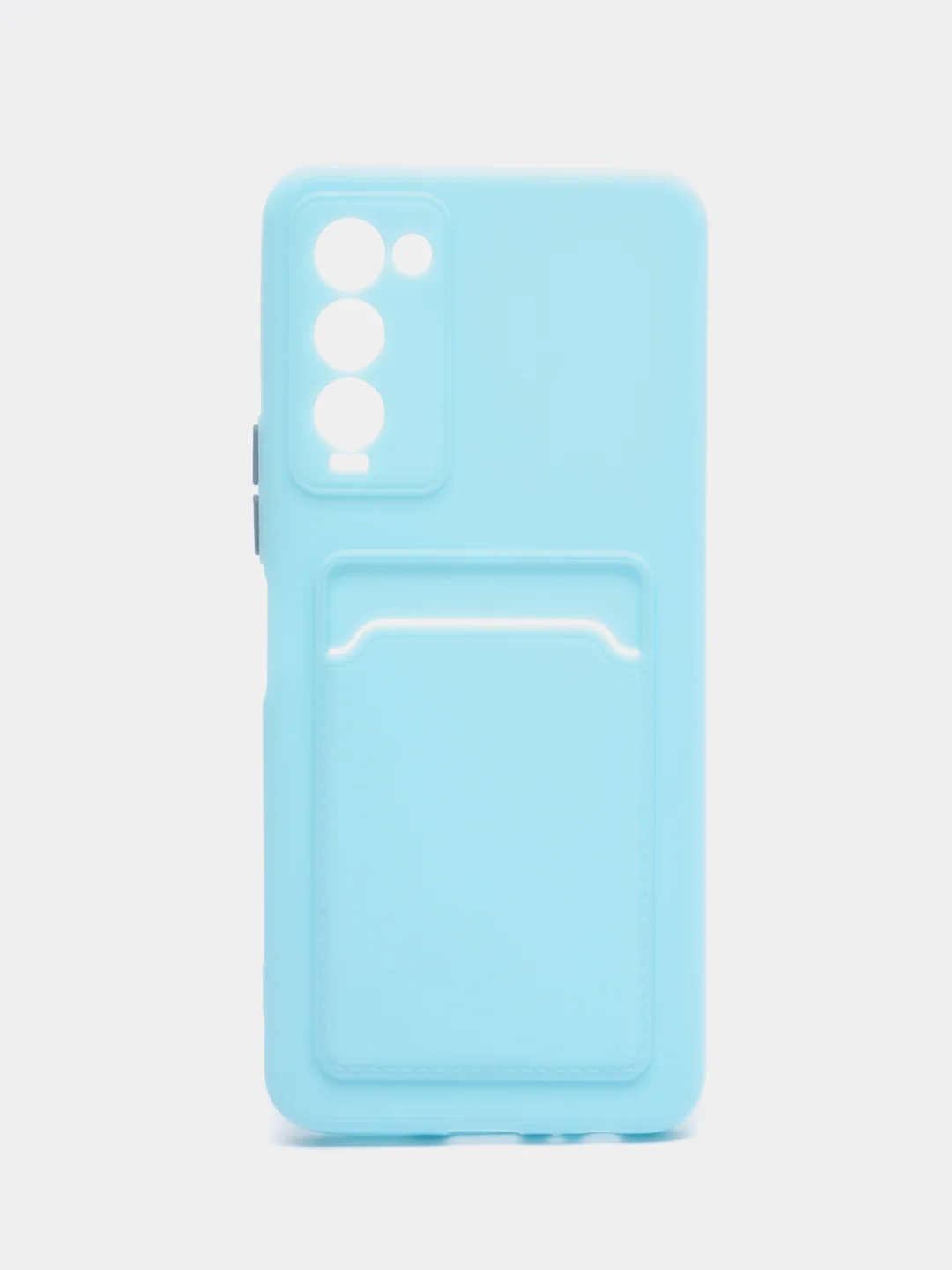 Голубой чехол для Tecno Camon 18, 18P (Техно Камон 18, 18П), силиконовый