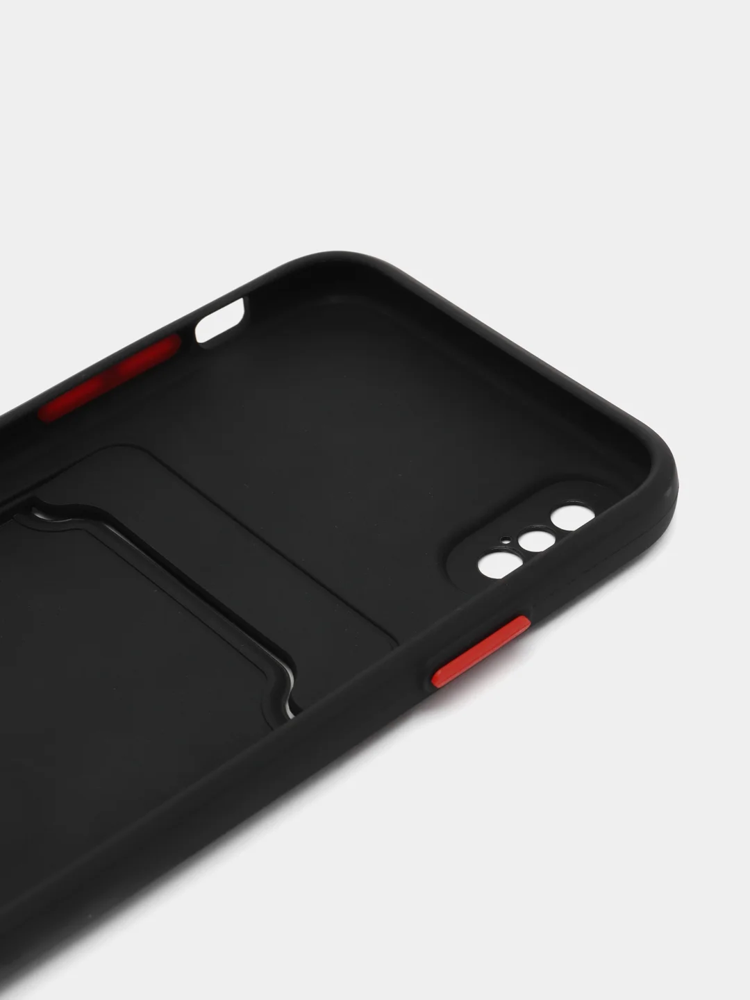 Черный чехол для iPhone X, XS (Айфон Х, ХС), силиконовый, с защитой камеры