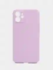Лавандовый чехол для iPhone 12 (Айфон 12), прозрачный, c защитой камеры