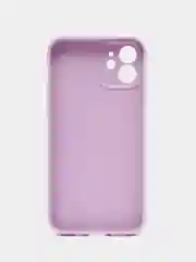 Лавандовый чехол для iPhone 12 (Айфон 12), прозрачный, c защитой камеры