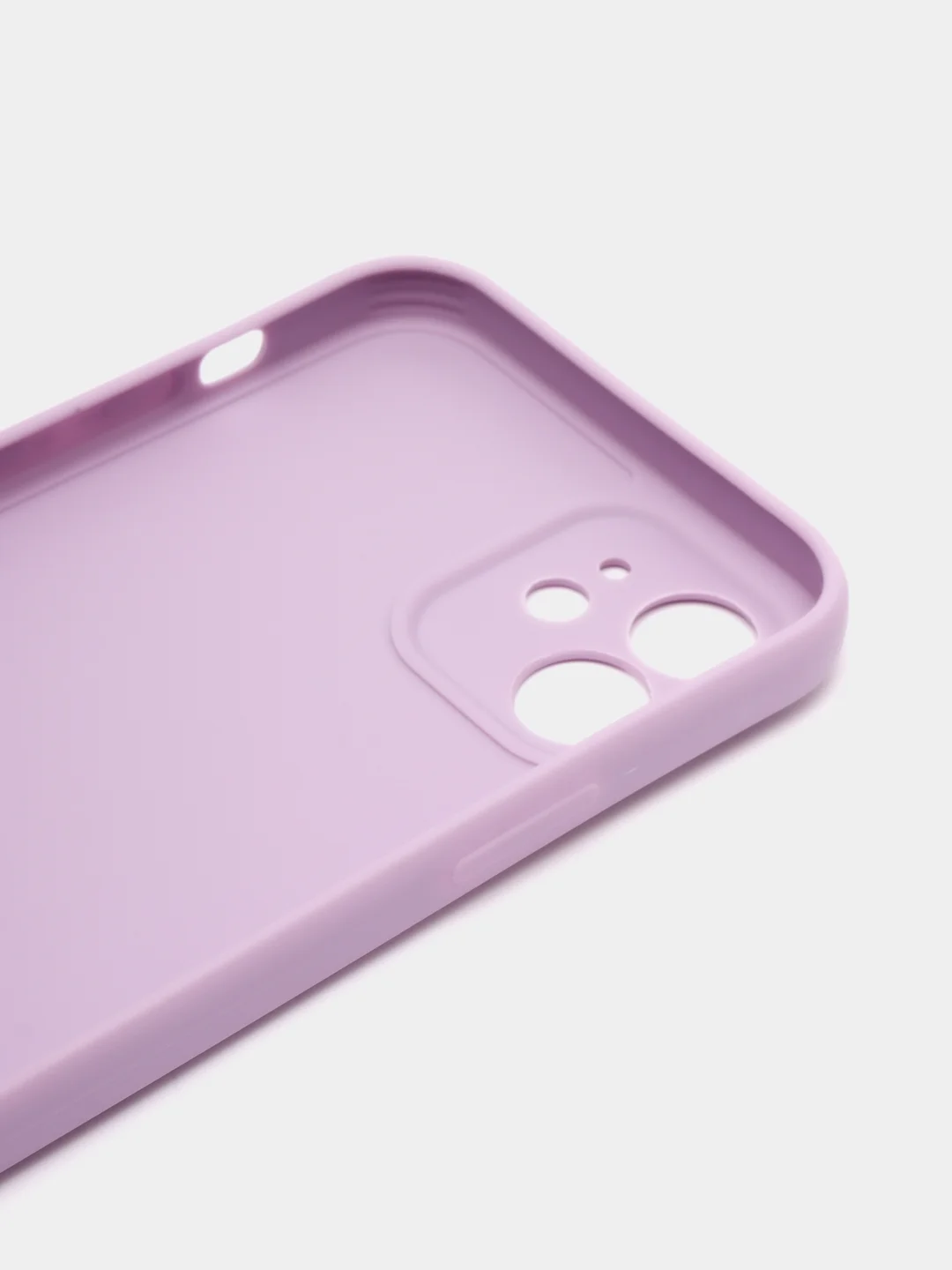 Лавандовый чехол для iPhone 12 (Айфон 12), прозрачный, c защитой камеры