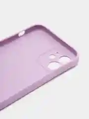 Лавандовый чехол для iPhone 12 (Айфон 12), прозрачный, c защитой камеры