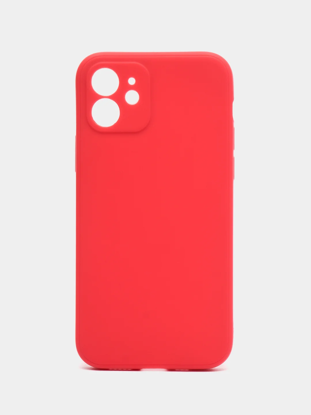 Коралловый чехол для iPhone 12 (Айфон 12), прозрачный, c защитой камеры