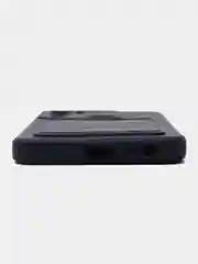 Темно-синий силиконовый чехол для Infinix HOT 12i (Инфиникс Хот 12 Ай), с карманом для карт, прозрачный