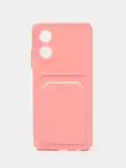 Пудровый чехол для OPPO A17 / A17K (Оппо А17 / 17К), силиконовый, прозрачный