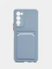 Синий меланж чехол для Tecno Camon 18, 18P (Техно Камон 18, 18П), силиконовый