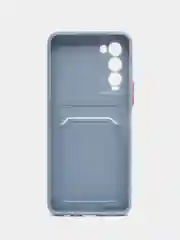 Синий меланж чехол для Tecno Camon 18, 18P (Техно Камон 18, 18П), силиконовый