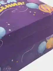 Фиолетовый подарочная коробка с конфетти