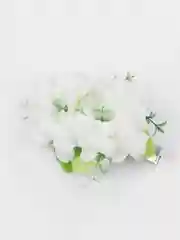 Светло-жёлтый заколки с бантиками