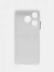 Белый чехол для Tecno Spark 10/Spark 10C (Техно Спарк 10/10С), с карманом для карт