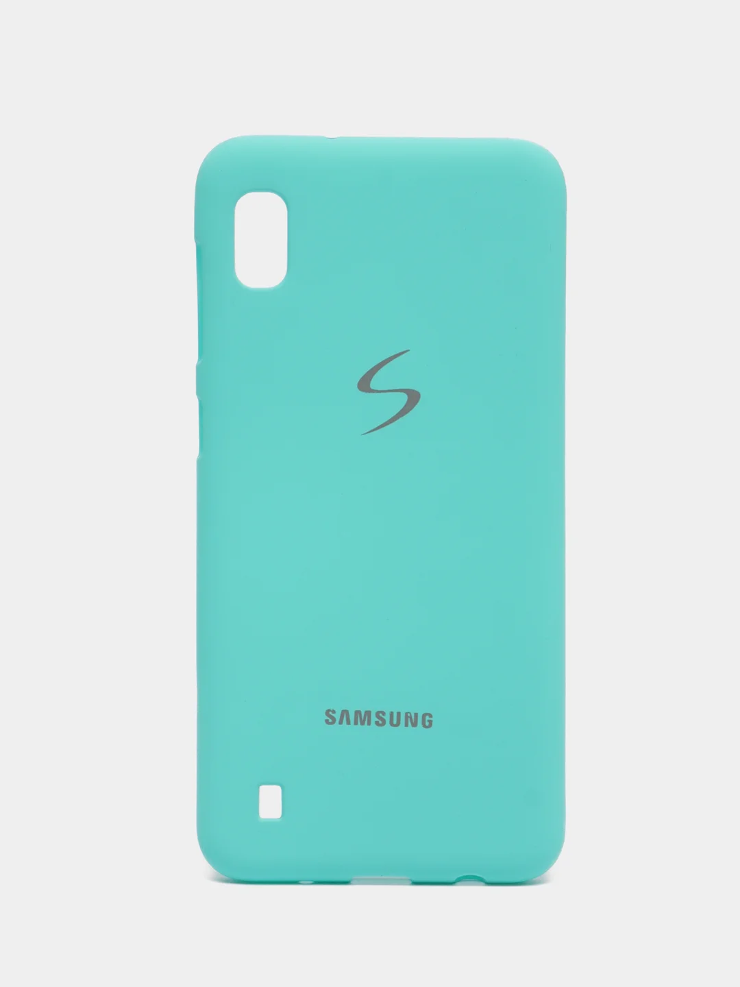 Мятный чехол силиконовый с закрытым низом на Samsung J6(18)/S10P/A01/20/30/31/50/41/71/J4(18)/A7(18)