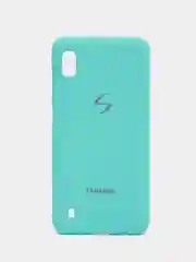 Мятный чехол силиконовый с закрытым низом на Samsung J6(18)/S10P/A01/20/30/31/50/41/71/J4(18)/A7(18)