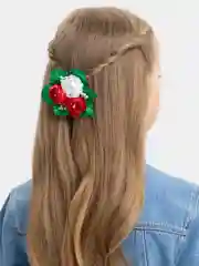 Алый заколки с бантиками
