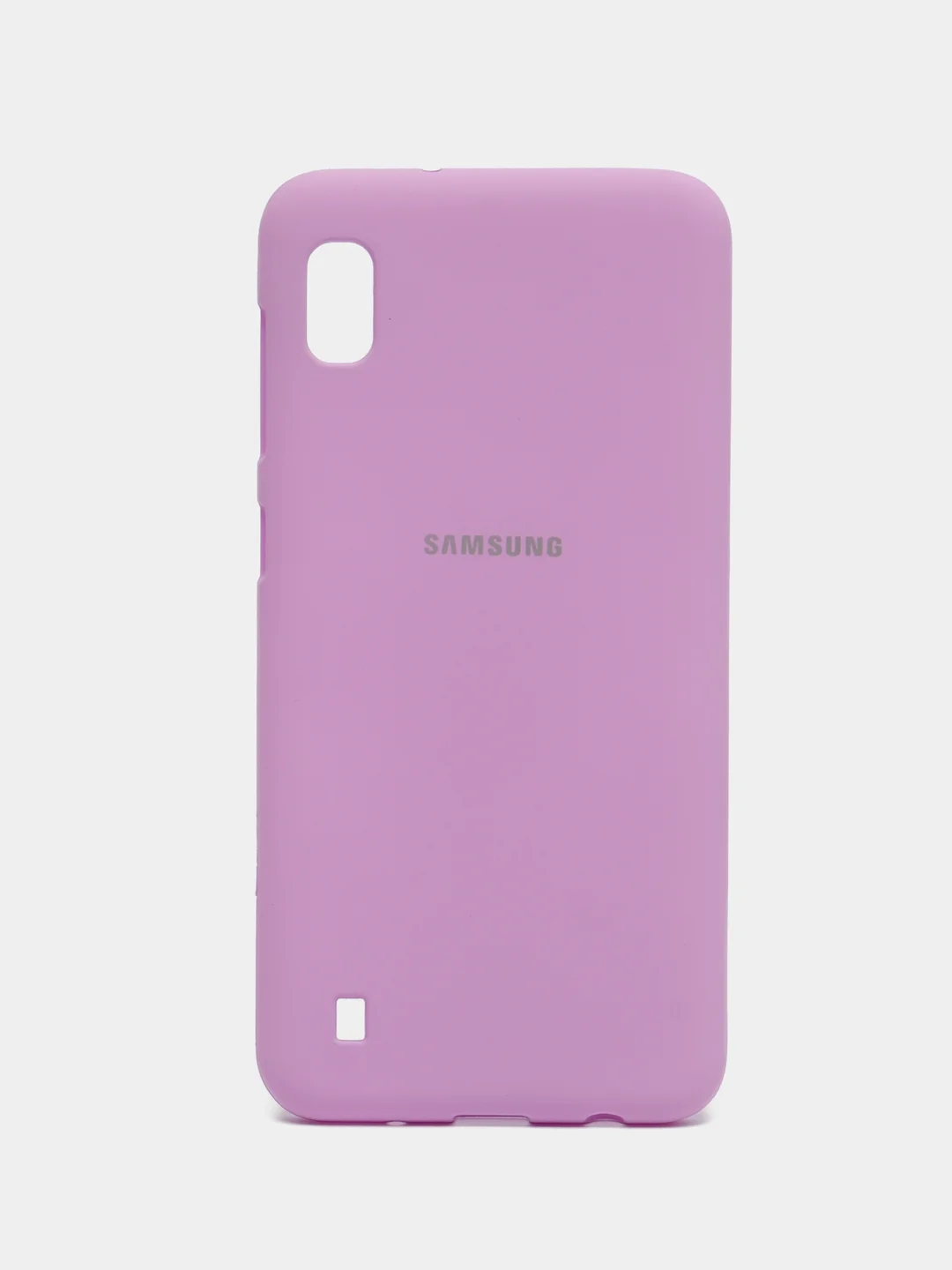 Сиреневый чехол силиконовый с закрытым низом на Samsung J6(18)/S10P/A01/20/30/31/50/41/71/J4(18)/A7(18)