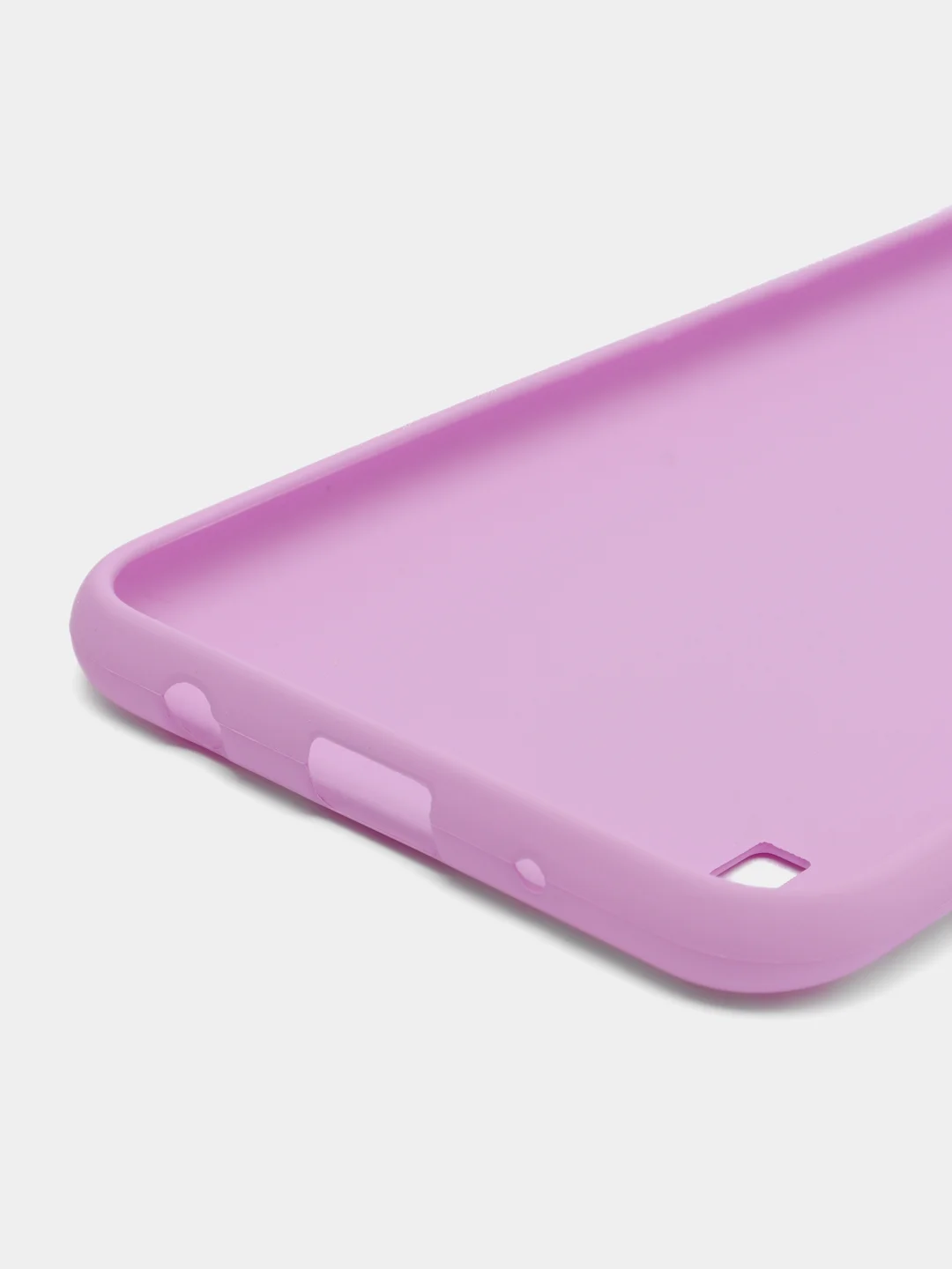 Сиреневый чехол силиконовый с закрытым низом на Samsung J6(18)/S10P/A01/20/30/31/50/41/71/J4(18)/A7(18)