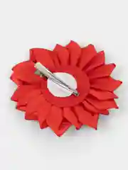 Красный заколки с бантиками