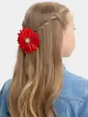 Красный заколки с бантиками