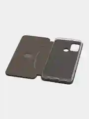 Темно-синий чехол-книжка для Huawei Honor 9 A (Хонор 9 А), из экокожи
