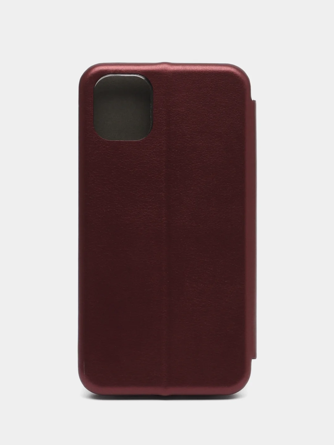 Бордовый чехол-книжка для iPhone 11, Айфон 11, экокожа