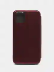 Бордовый чехол-книжка для iPhone 11, Айфон 11, экокожа