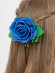 Синий резинки с бантиками