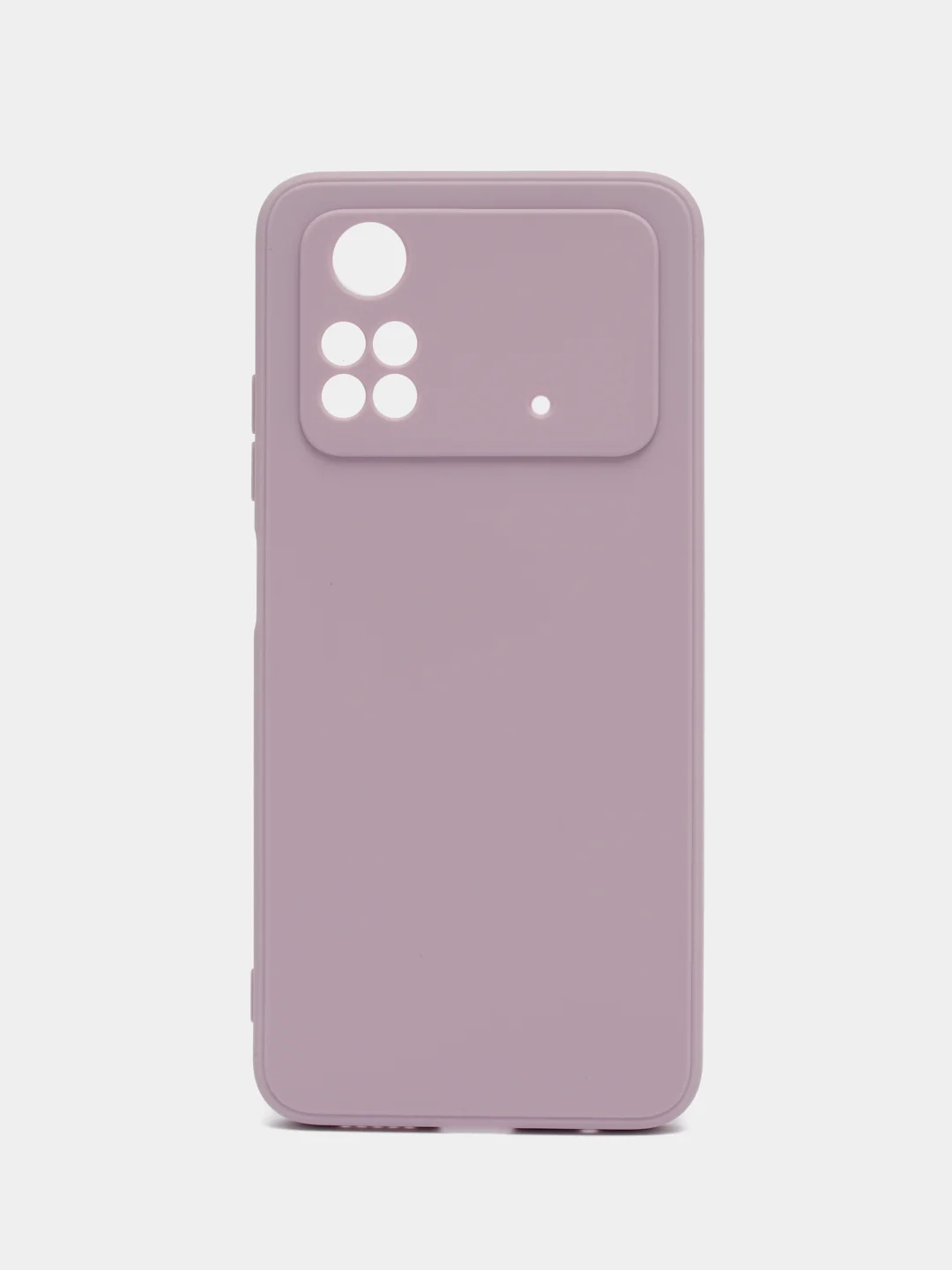 Фиолетовый чехол BROSCORP для Xiaomi Poco M4 Pro 4G, матовый, силиконовый, тонкий