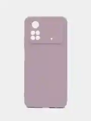 Фиолетовый чехол BROSCORP для Xiaomi Poco M4 Pro 4G, матовый, силиконовый, тонкий