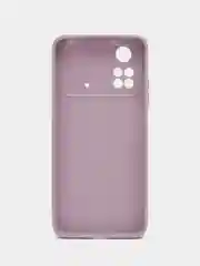 Фиолетовый чехол BROSCORP для Xiaomi Poco M4 Pro 4G, матовый, силиконовый, тонкий