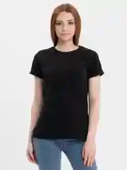 Черный футболка женская