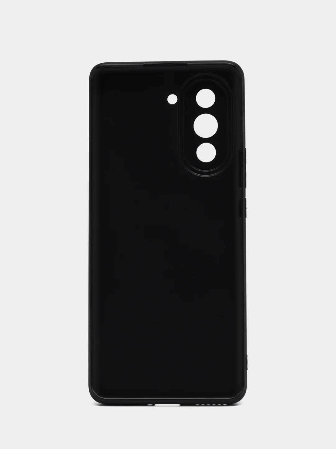 Черный чехол BROSCORP для Huawei Nova 10 Pro матовый силиконовый тонкий, бортик вокруг камер