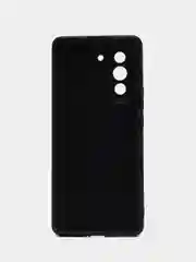 Черный чехол BROSCORP для Huawei Nova 10 Pro матовый силиконовый тонкий, бортик вокруг камер