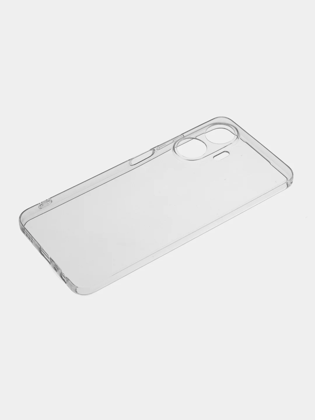Прозрачный силиконовый чехол BROSCORP для Realme C55 с защитой камер и от прилипания
