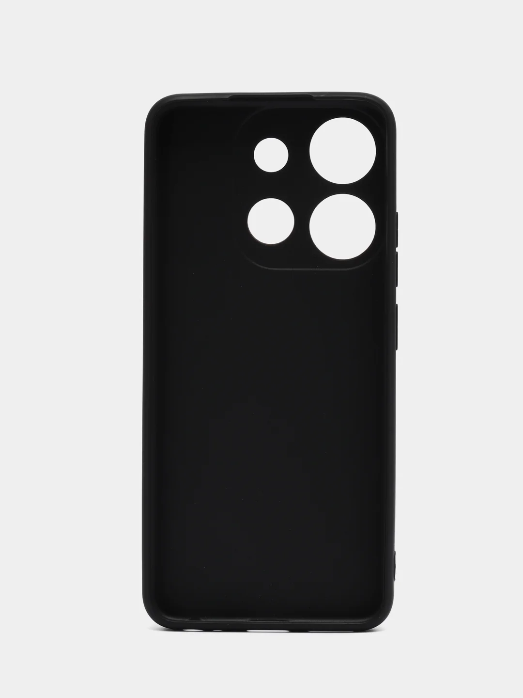 Черный чехол BROSCORP для Infinix Smart 7 матовый силиконовый тонкий, бортик вокруг камер