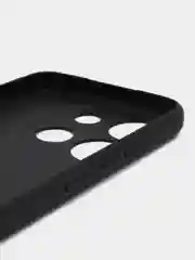 Черный чехол BROSCORP для Infinix Smart 7 матовый силиконовый тонкий, бортик вокруг камер