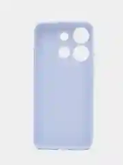 Светло-синий чехол BROSCORP для Infinix Smart 7 матовый силиконовый тонкий, бортик вокруг камер