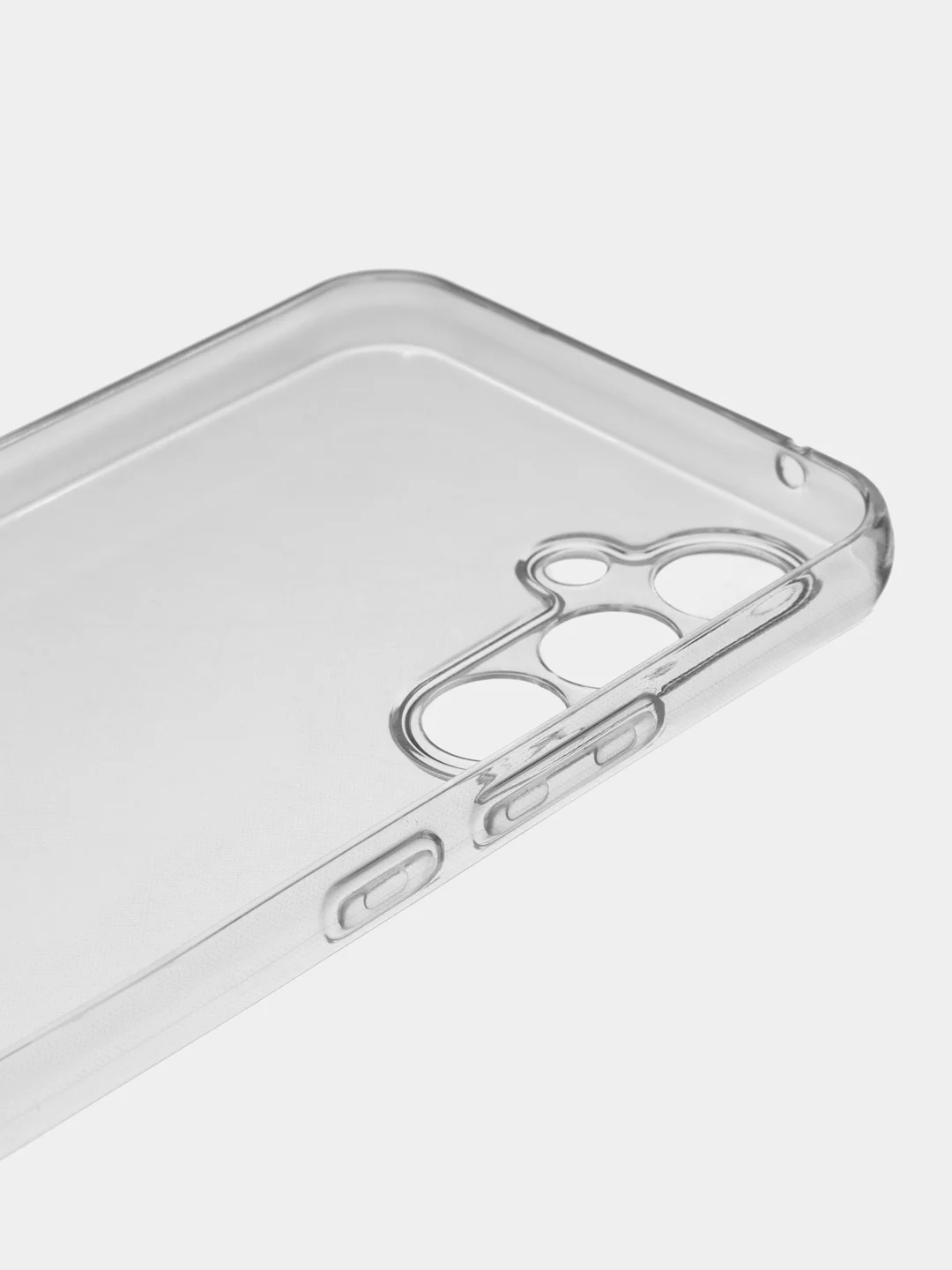 Прозрачный чехол для Samsung Galaxy A54 силиконовый BROSCORP прозрачный с бортиком- защитой камер