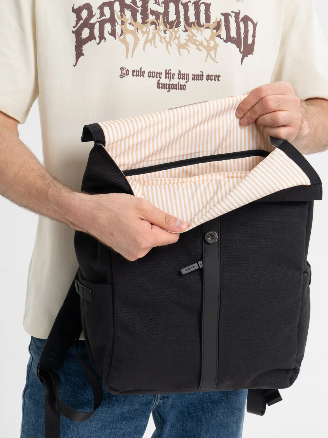 Черный рюкзак Xiaomi 90 Points Grinder Oxford Casual Backpack