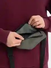 Приглушённый хаки сумка на пояс, унисекс бананка, два отдела