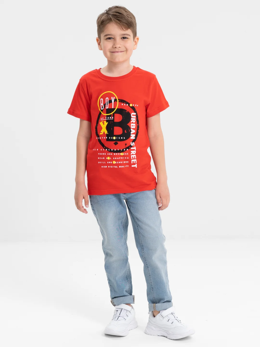 Красный футболка для мальчика, Bonito kids