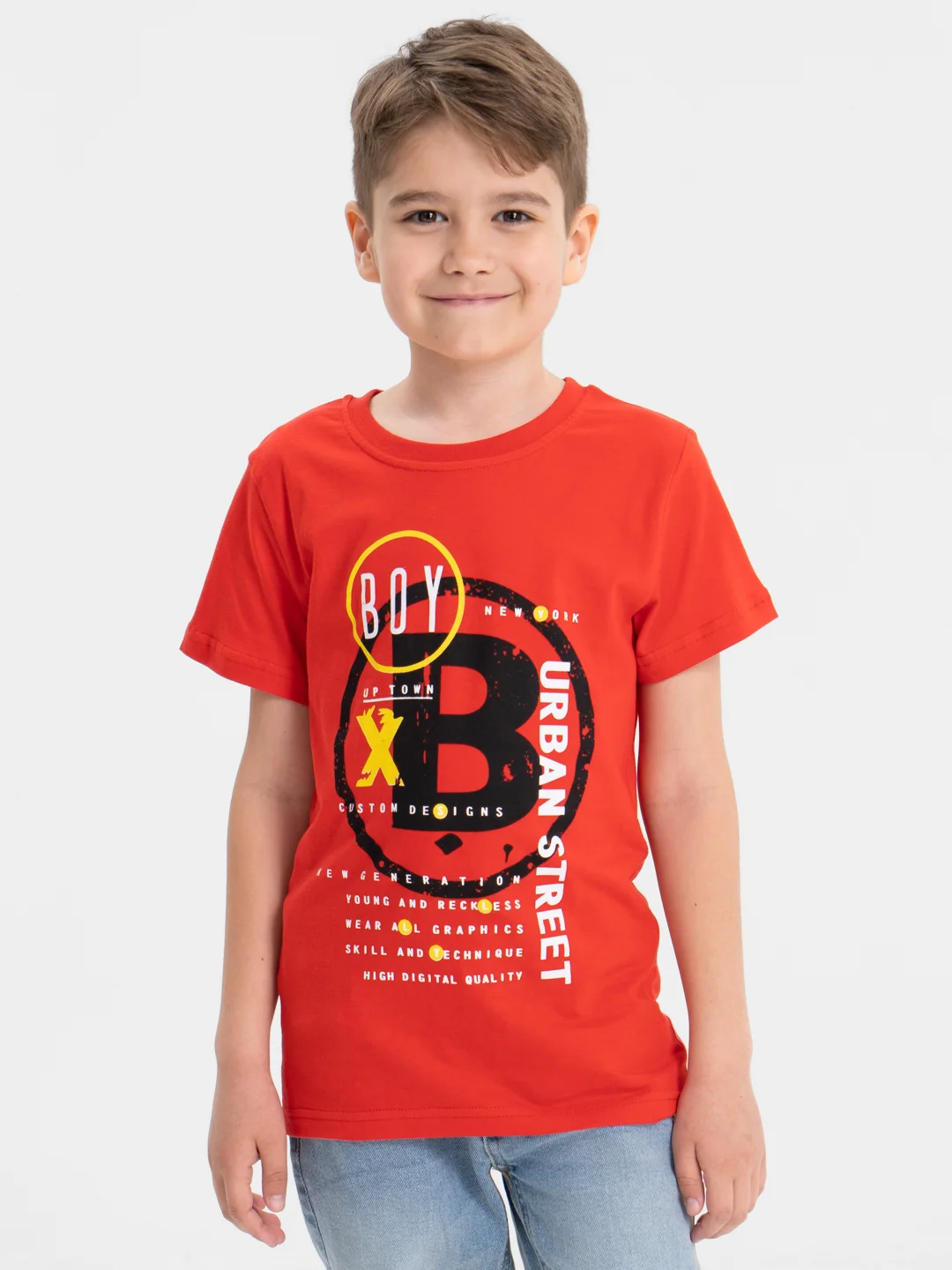 Красный футболка для мальчика, Bonito kids
