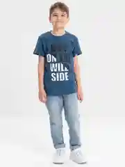 Синий меланж футболка для мальчика, Bonito kids
