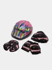 Розовый коньки раздвижные + Роликовые коньки  (2 в 1) BlackAqua