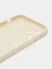 Молочный чехол для iPhone 12 (Айфон 12), прозрачный, c защитой камеры
