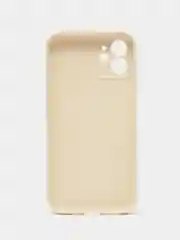 Молочный чехол для iPhone 12 (Айфон 12), прозрачный, c защитой камеры