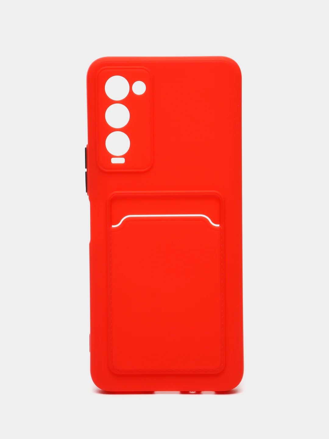 Красный чехол для Tecno Camon 18, 18P (Техно Камон 18, 18П), силиконовый