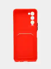 Красный чехол для Tecno Camon 18, 18P (Техно Камон 18, 18П), силиконовый