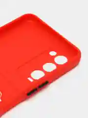 Красный чехол для Tecno Camon 18, 18P (Техно Камон 18, 18П), силиконовый